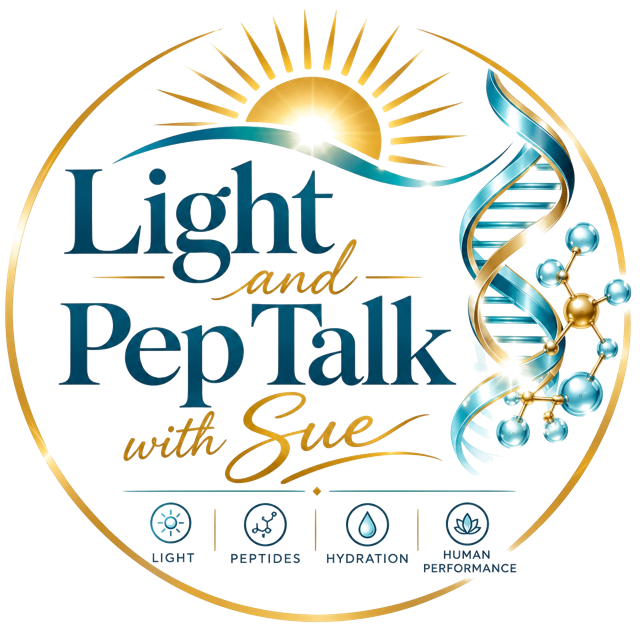 Light and Pep Talk with Sue logo